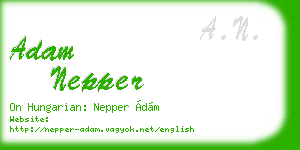 adam nepper business card
